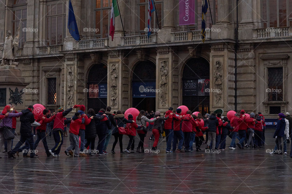 Locals At the museum square