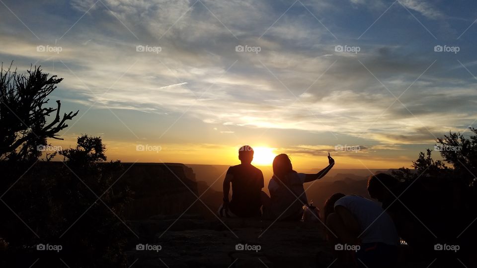 Grand Canyon Sunset Selfie