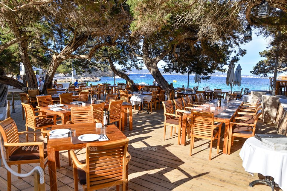 Restaurant on the beach