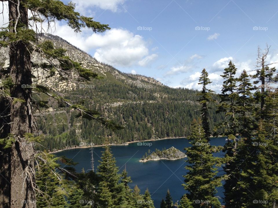 Lake Tahoe California view from the top 