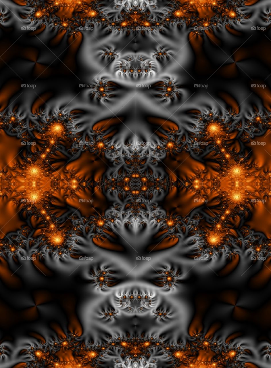 smoke and fire fractal pattern