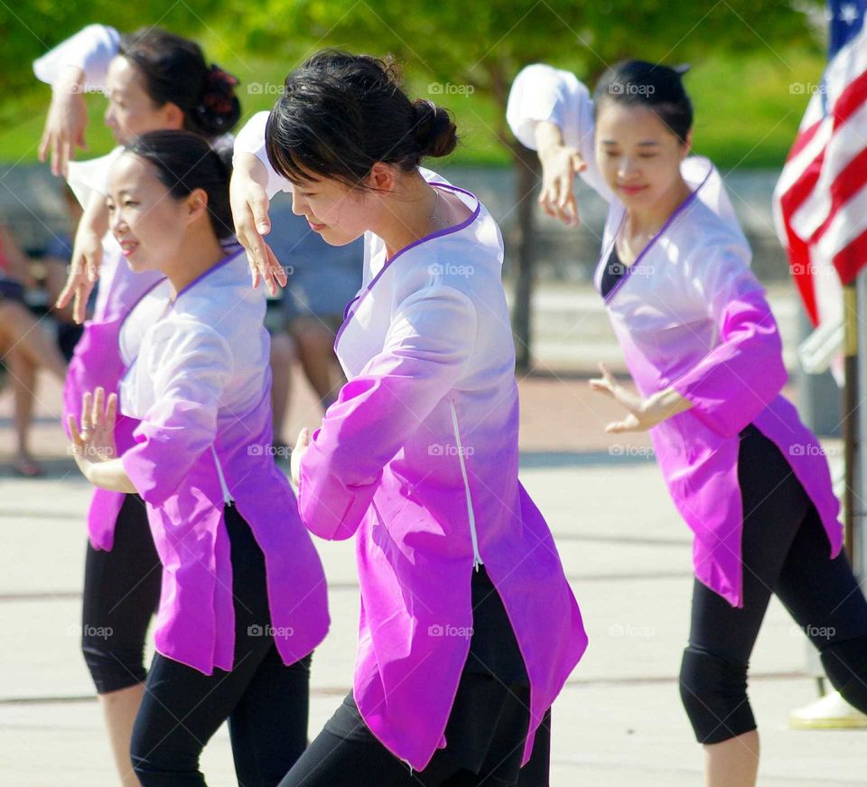 Asian American Dancers. Asian American Heritage Festival held at the Kensico Dam Plaza in Valhalla, New York on May 30, 2015.