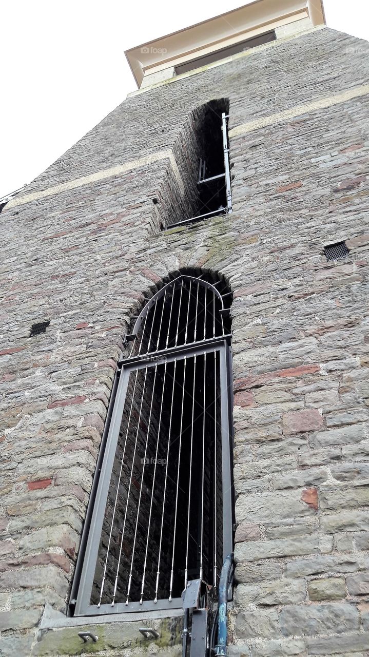 Close-up Front View of Bristol Suspension Bridge 