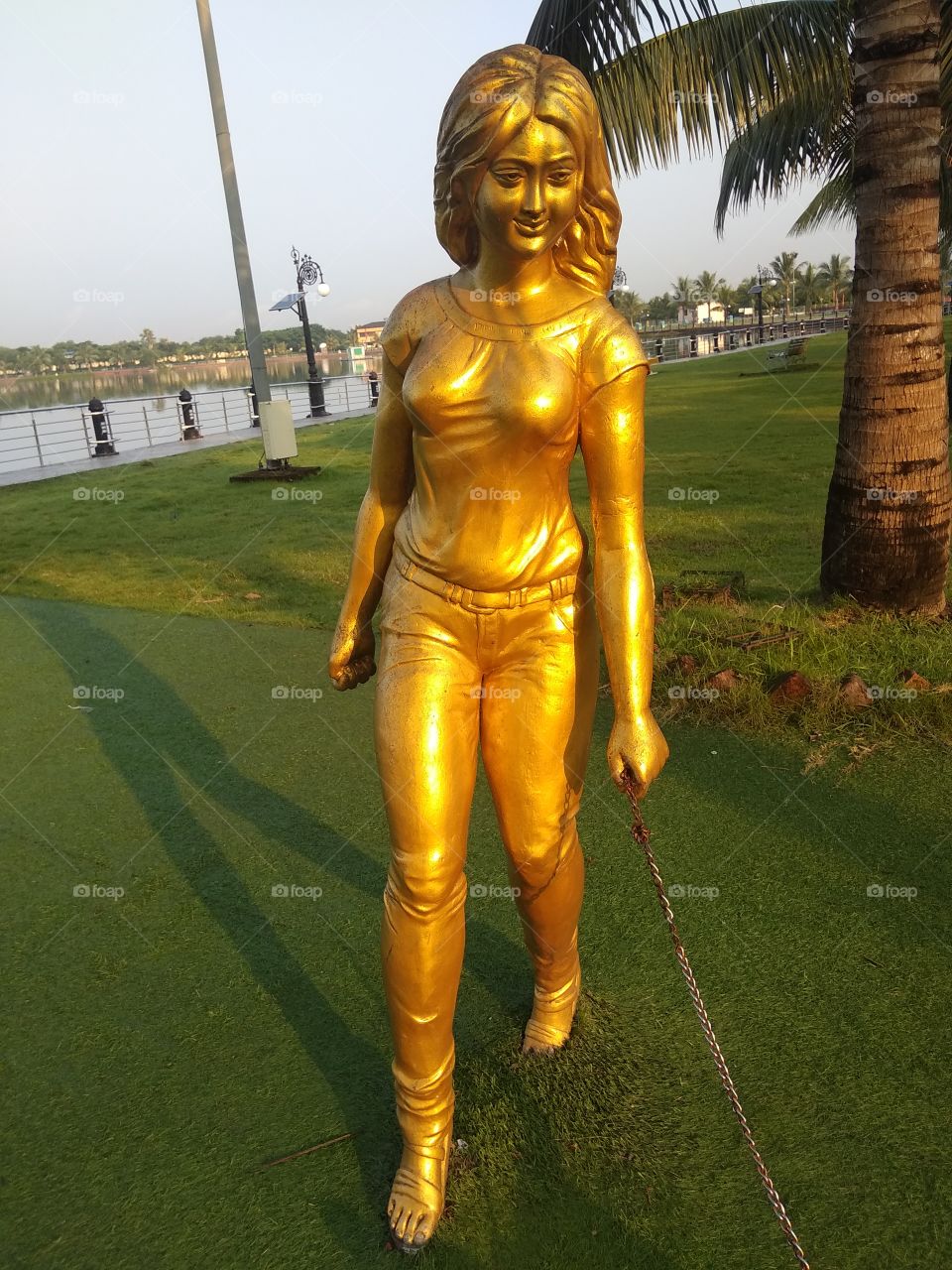 baby doll in the garden