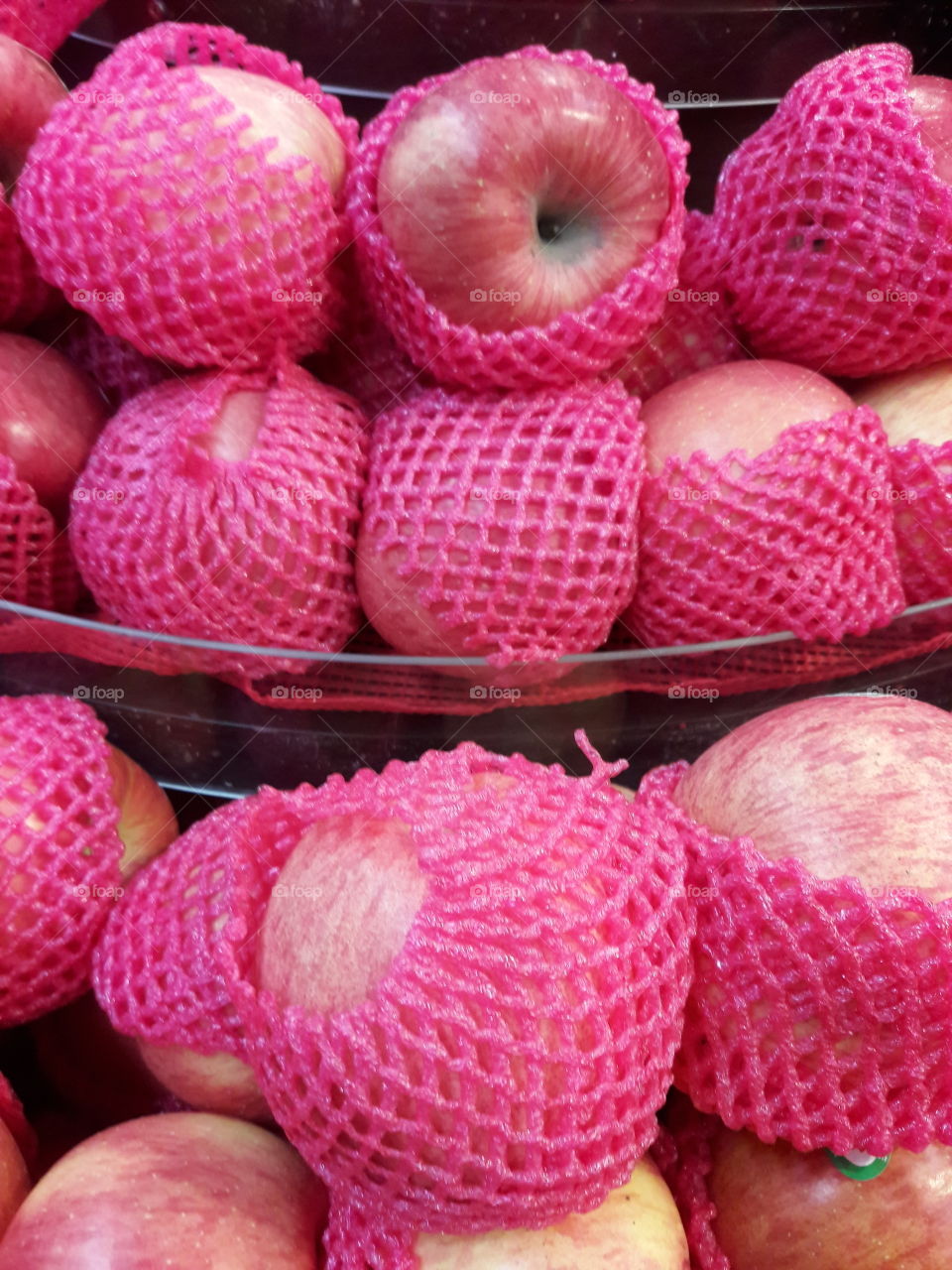 Closeup  of PINK Apples