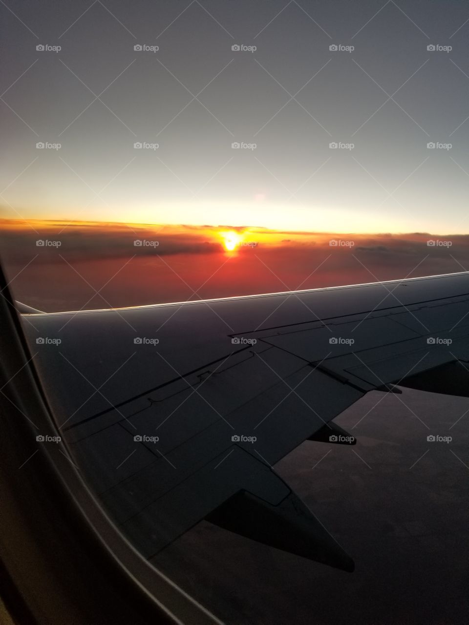 Sunset from 35,000 feet