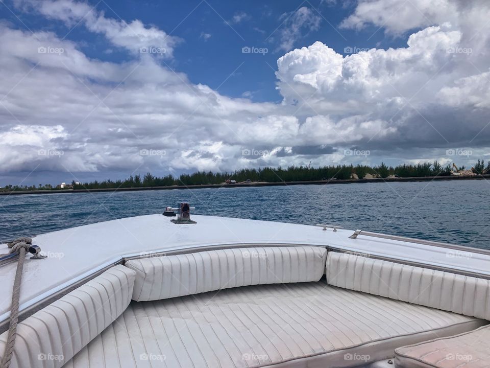 Going boating in Nassau, Bahamas, beautiful March day 