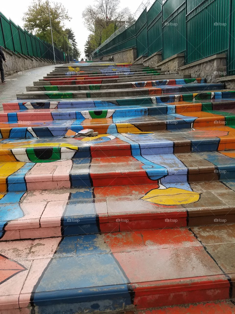 painted staircase in Ankara Turkey