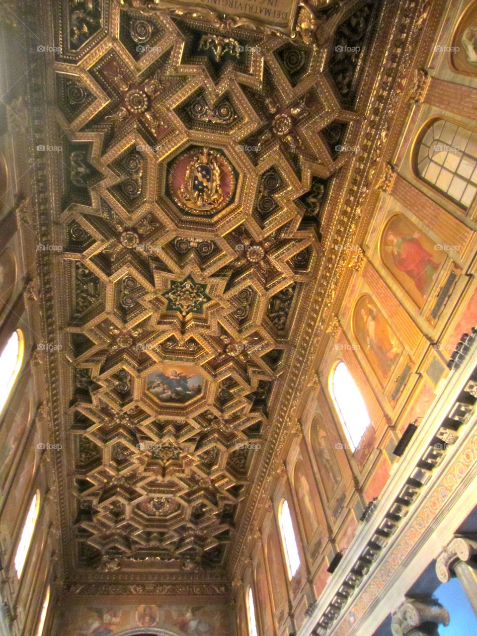 Ceiling, Religion, Church, Indoors, Architecture