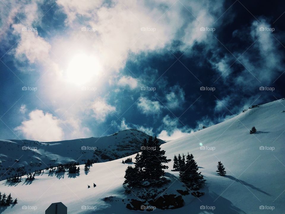 Scenic view of Arapahoe Basin, Colorado