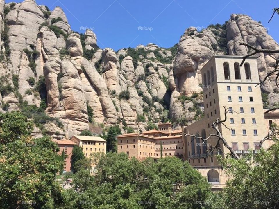 Village in the mountains 