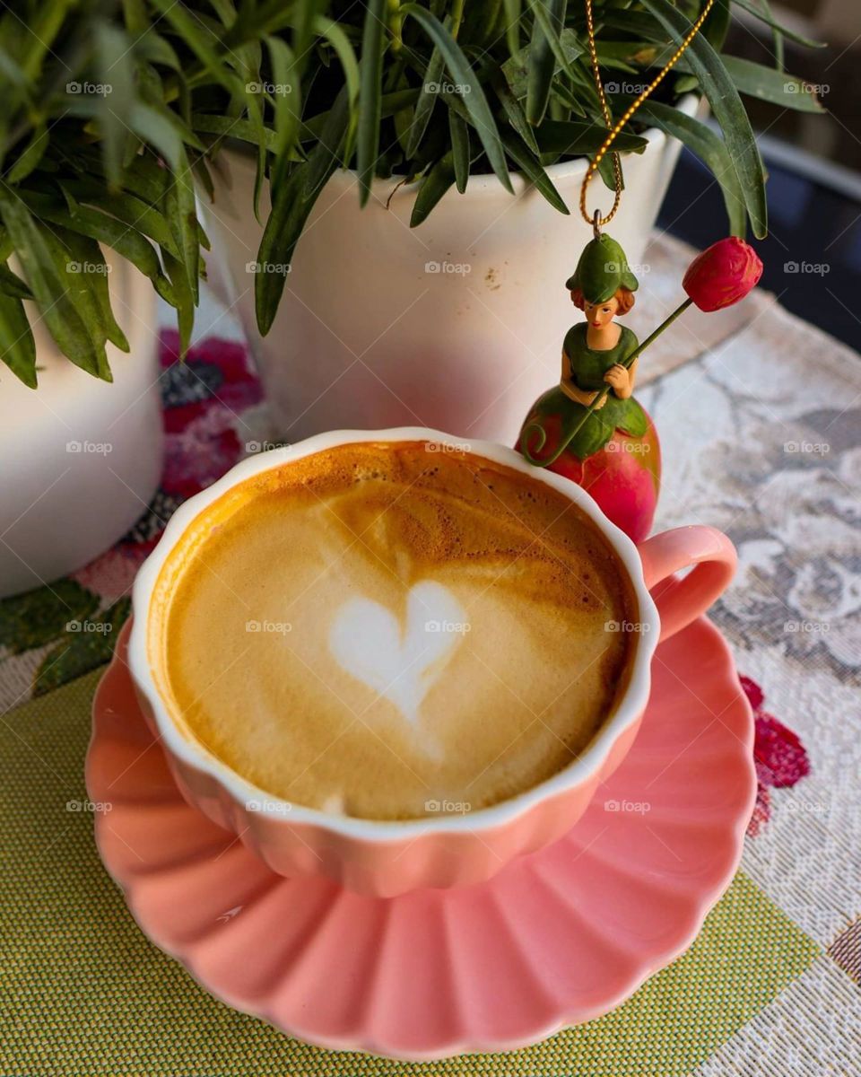 favourite brown coffee with milk