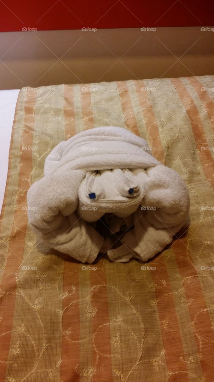 Frog towel