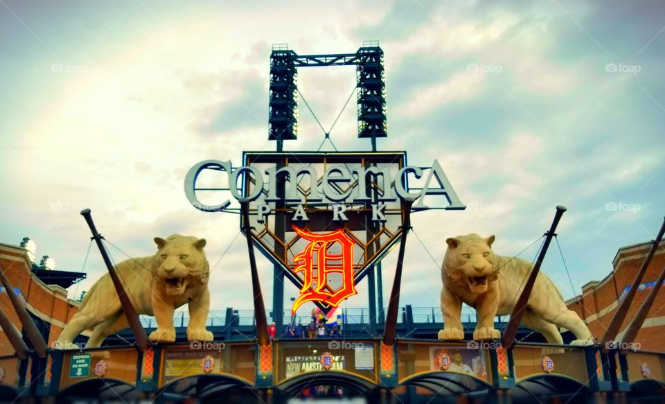 Detroit Tigers, Comerica Park.