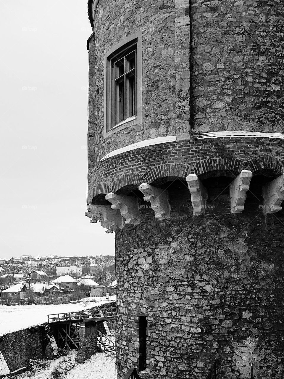 the tower of the Corvinir castle from Hunedoara