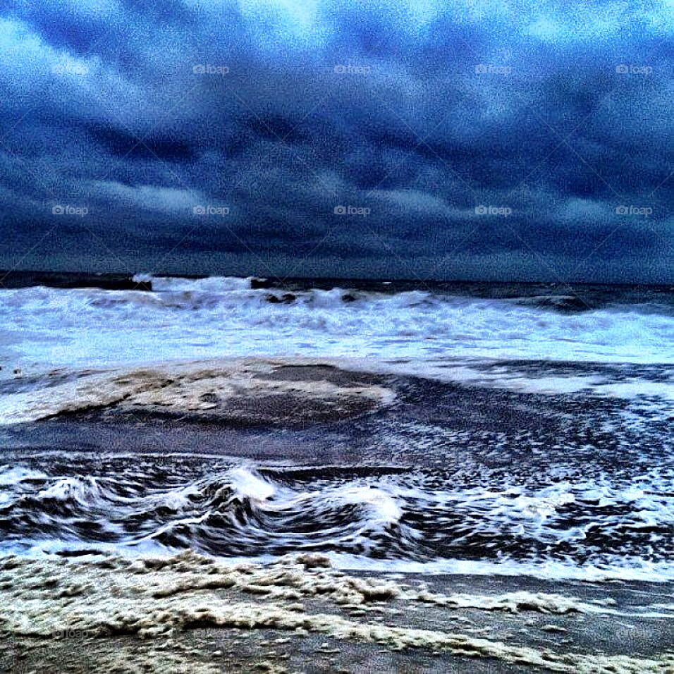 beach ocean storm new by wfullerton