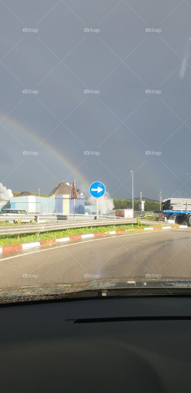 rainbow at factory