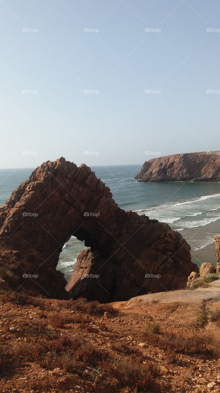 An amazing rock in Sheikh marabout in the region of Mirlft,IFNI,Morocco