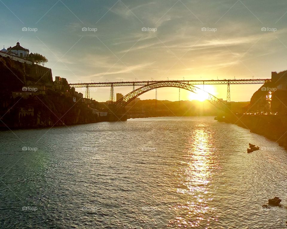 Ponte D Luís sunset
