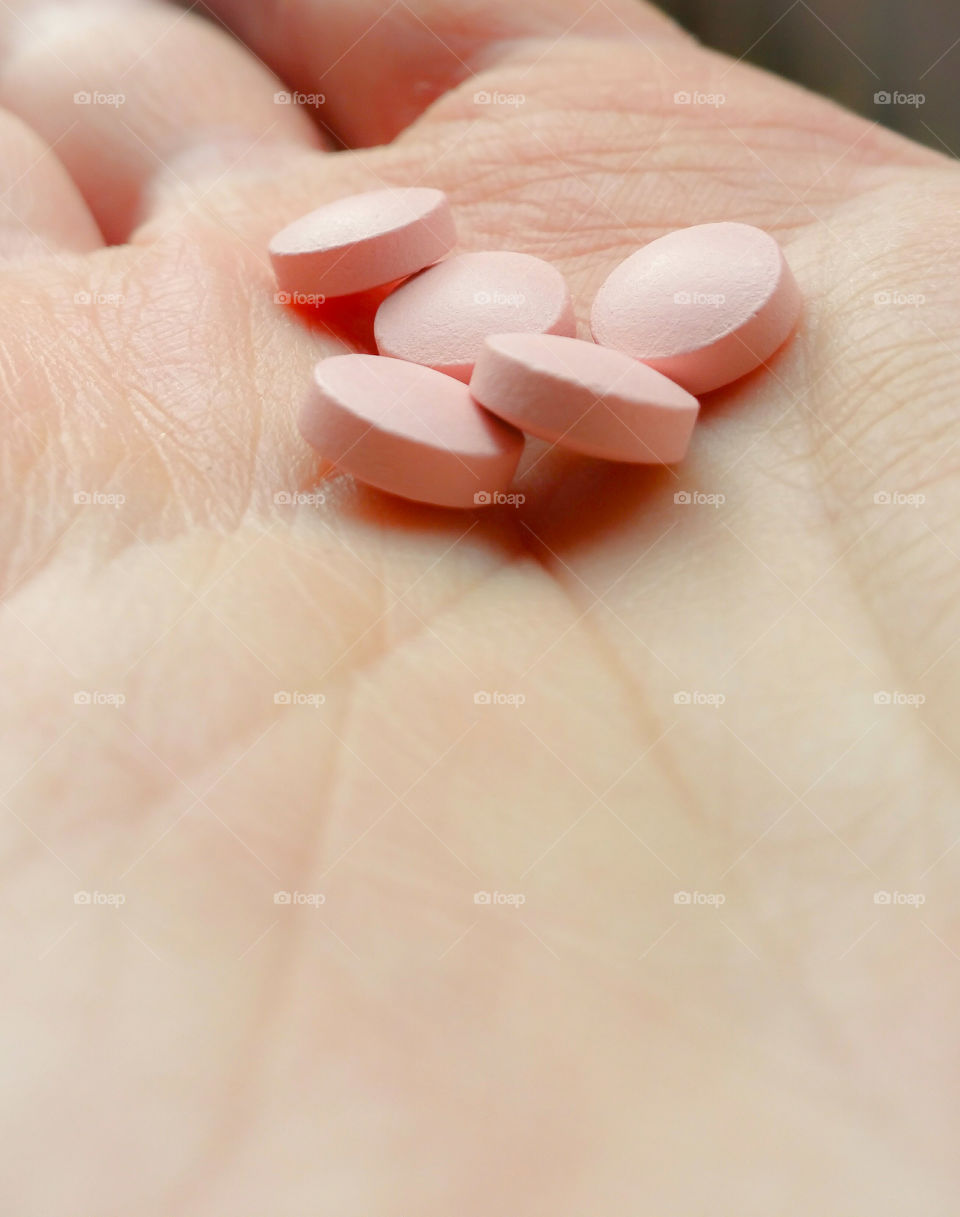 Pink tablets