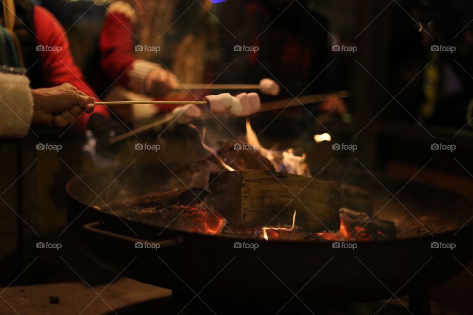 Roasting marshmallows