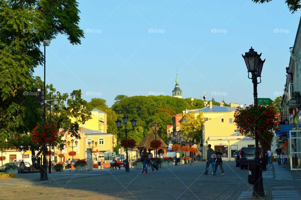 Smal colored town in Poland