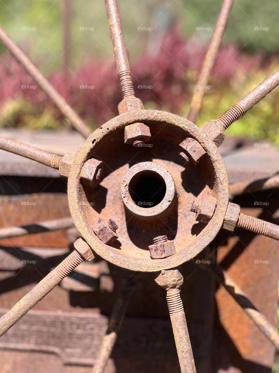 Rustic wheel hub