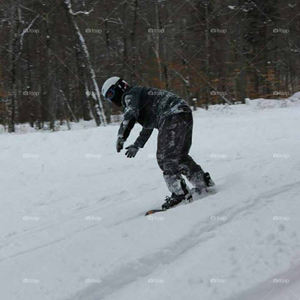 Coming down the hill fast!