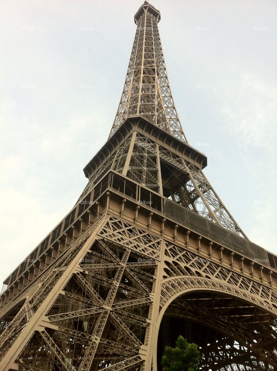 Low angle view of eiffel Tower