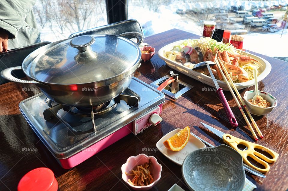 Shabu-Shabu Lunch. Lunch at Abashiri Ryu-hyo Museum