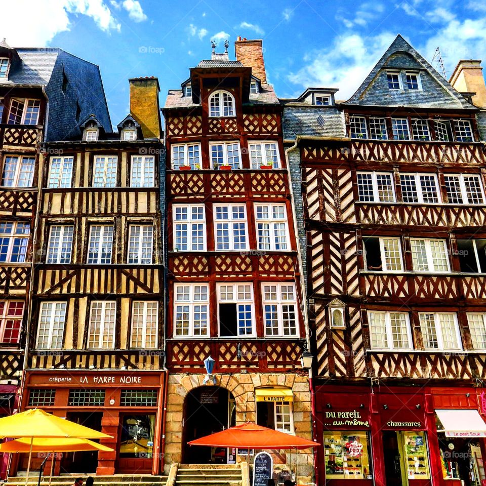 Rennes typical houses