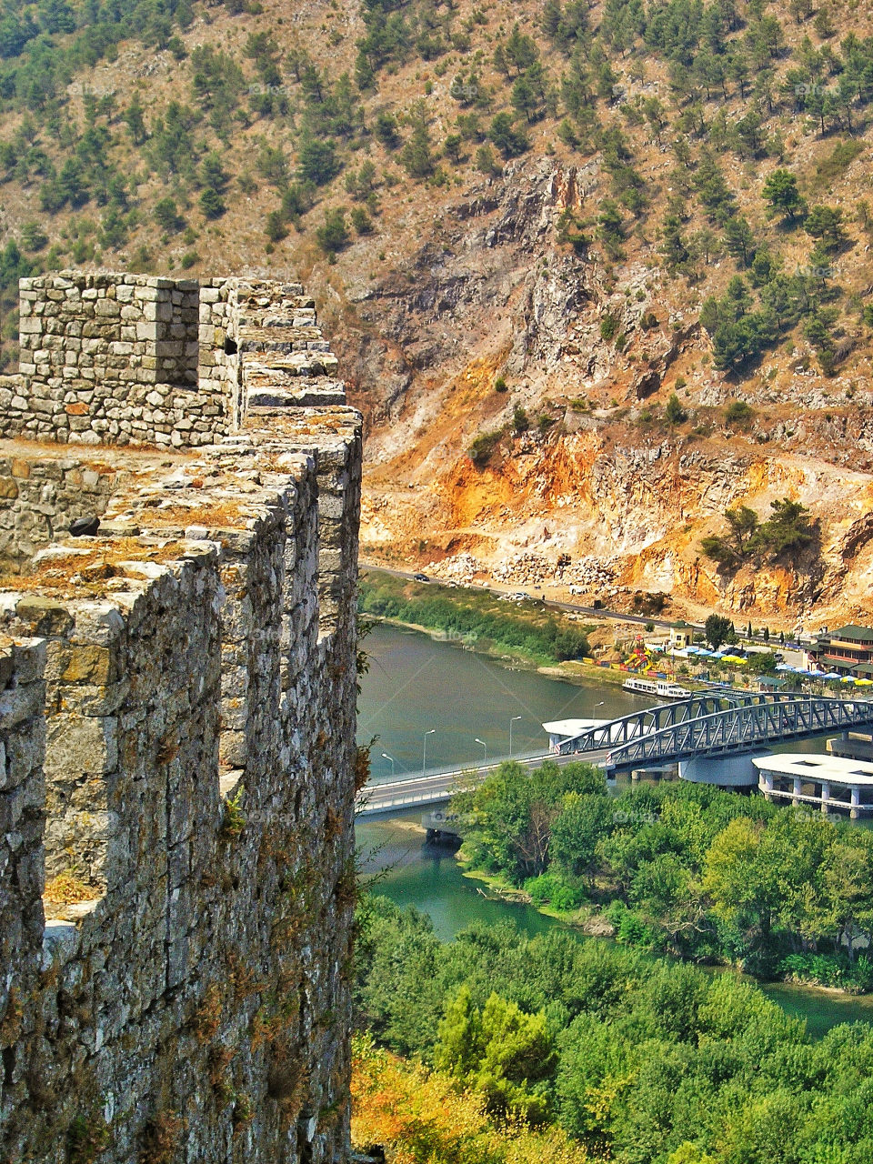 fästning albanien rozafa skodar by spikerbagger