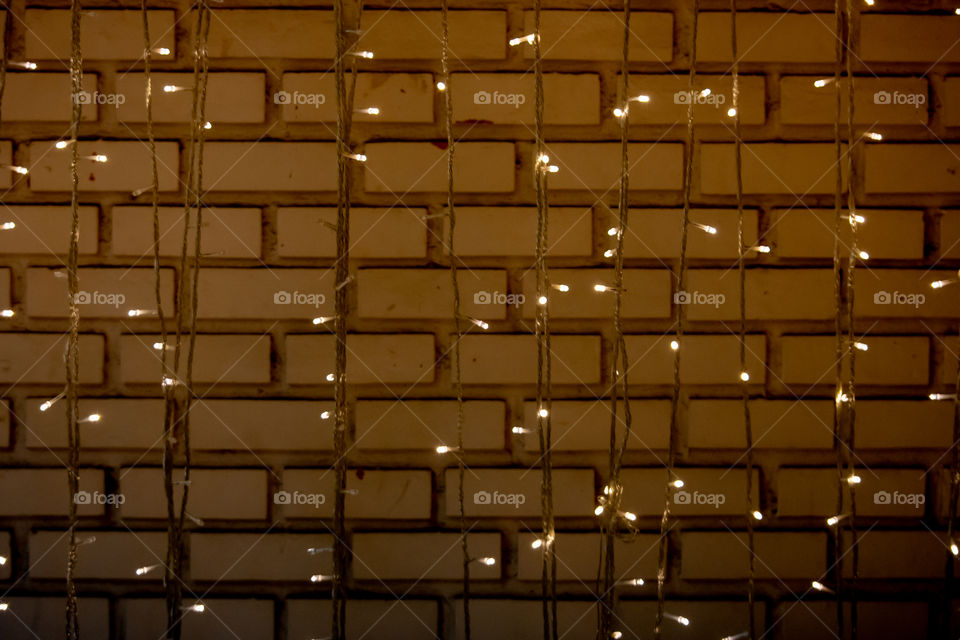 The blur of the bulb for decorative yellow gold, as the background.