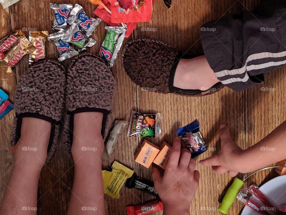 Halloween and Acorn slippers