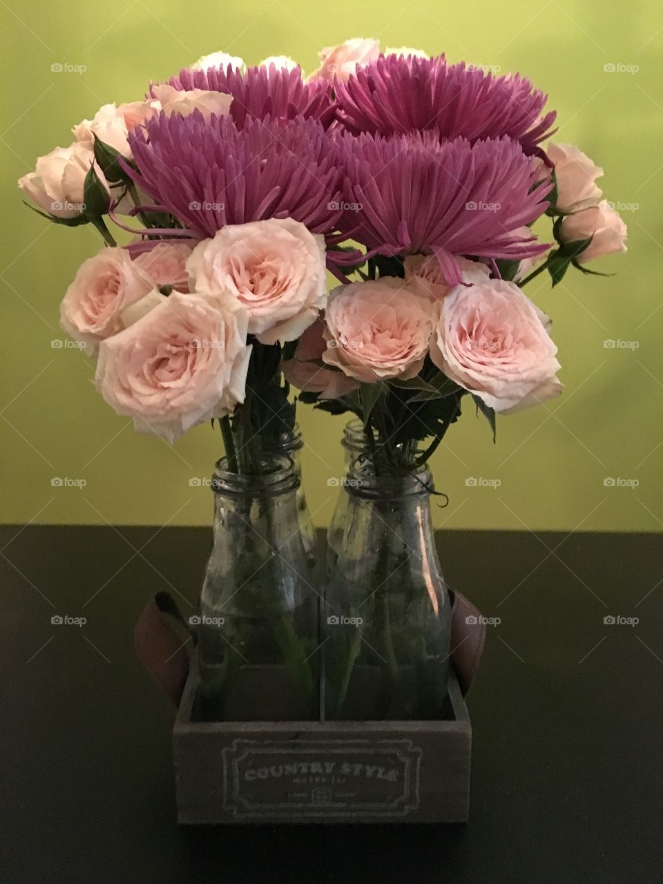 Beautiful fresh flowers on my table