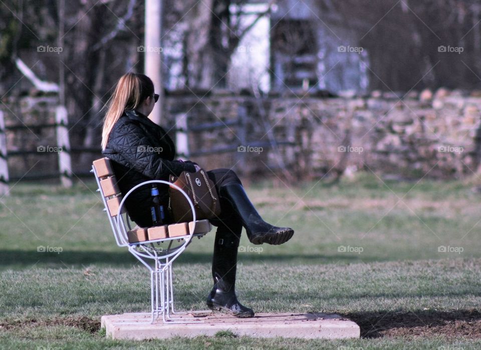 woman sitting