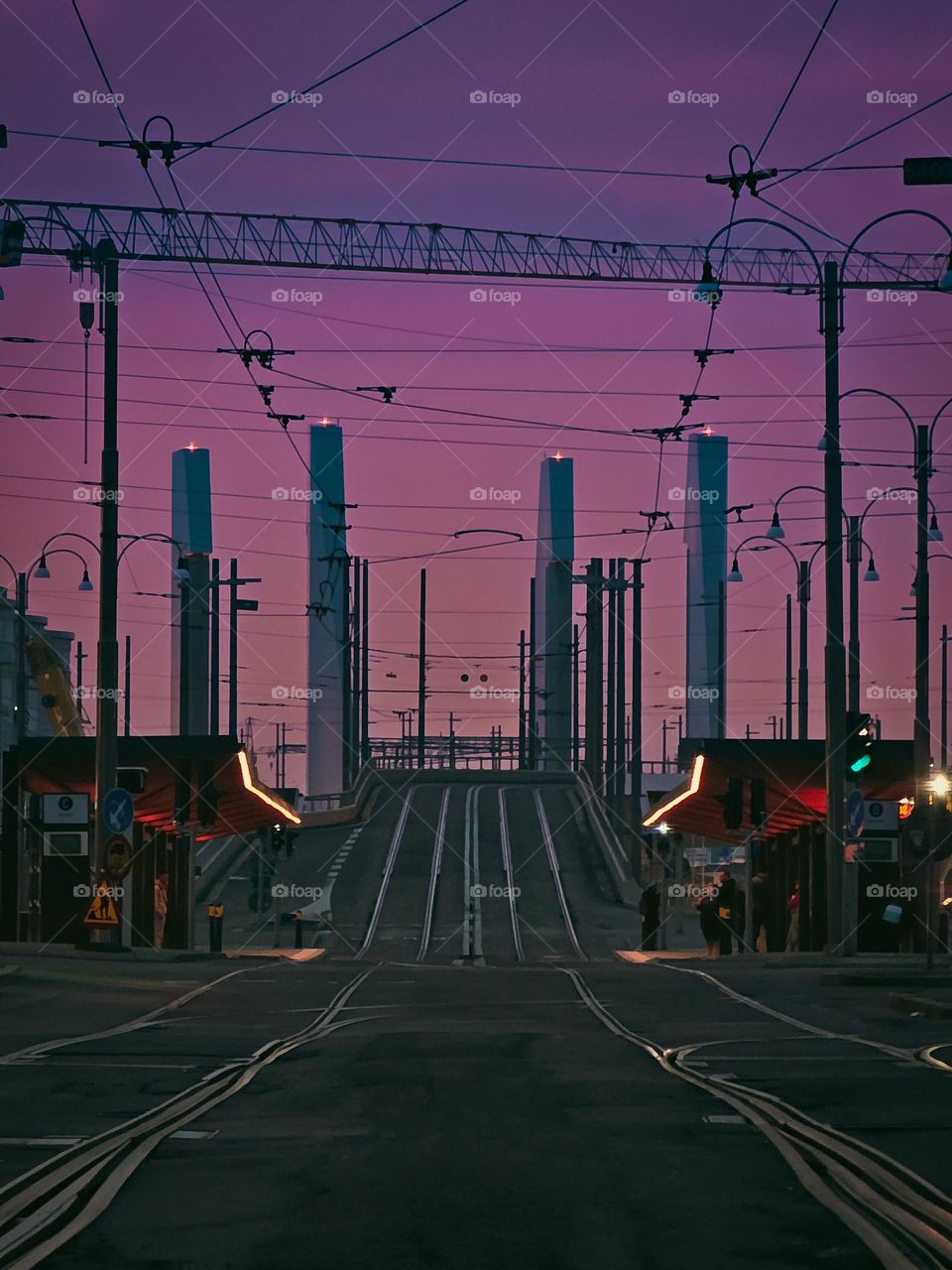 A purple sunset in Sweden