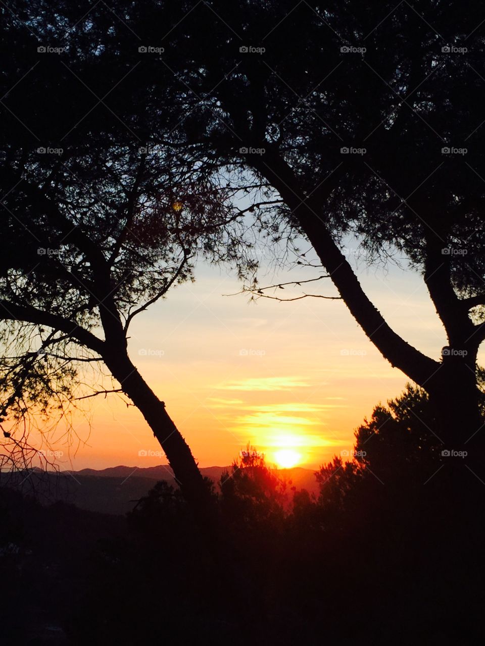 Sunset over Ibiza, Spain
