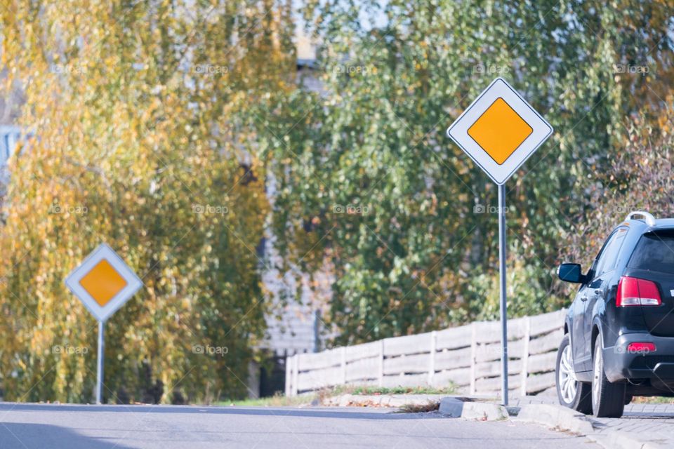 road sign