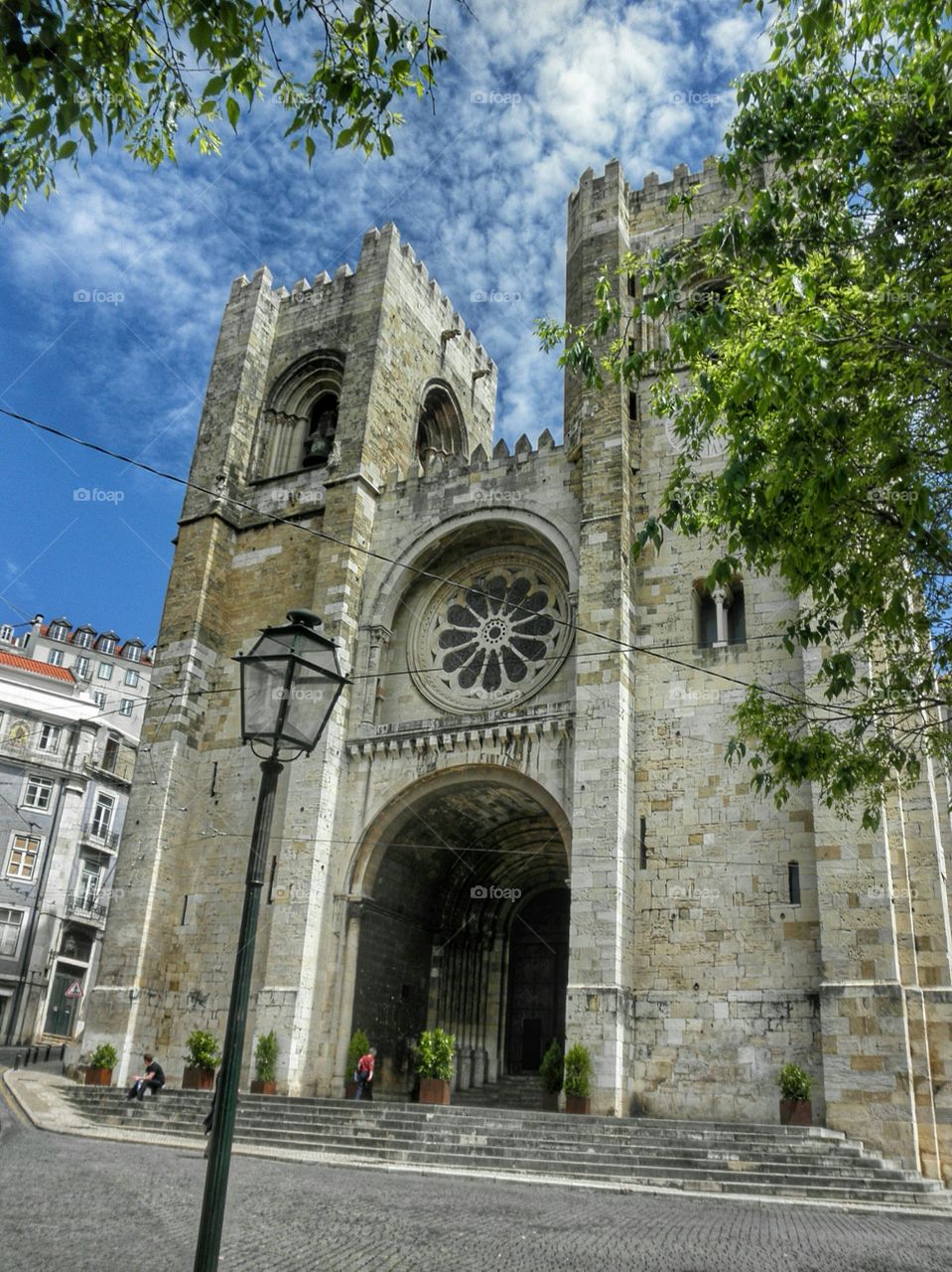 Lisbon Cathedral. Sé de Lisboa. Cathedral of St.  Mary Major, Lisbon, Portugal.