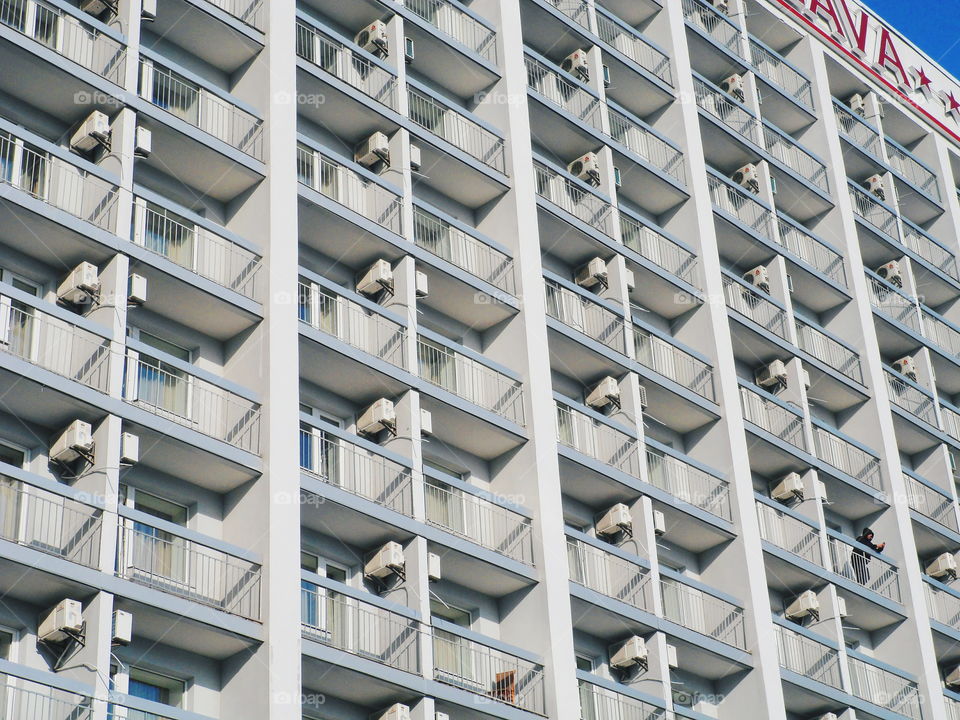 Windows of a building