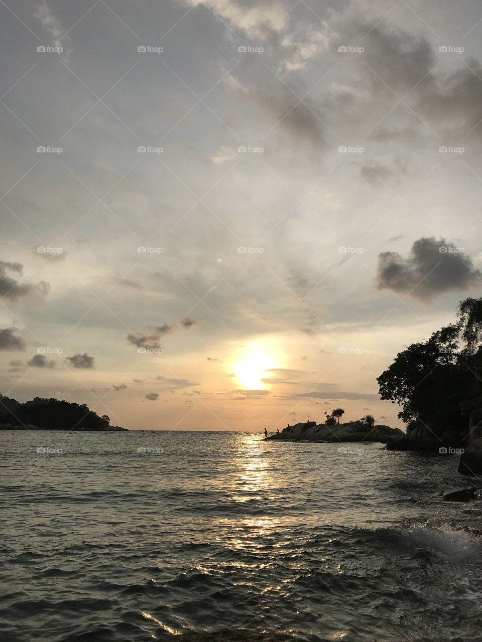 Sunset at Malaysia Pangkor Island