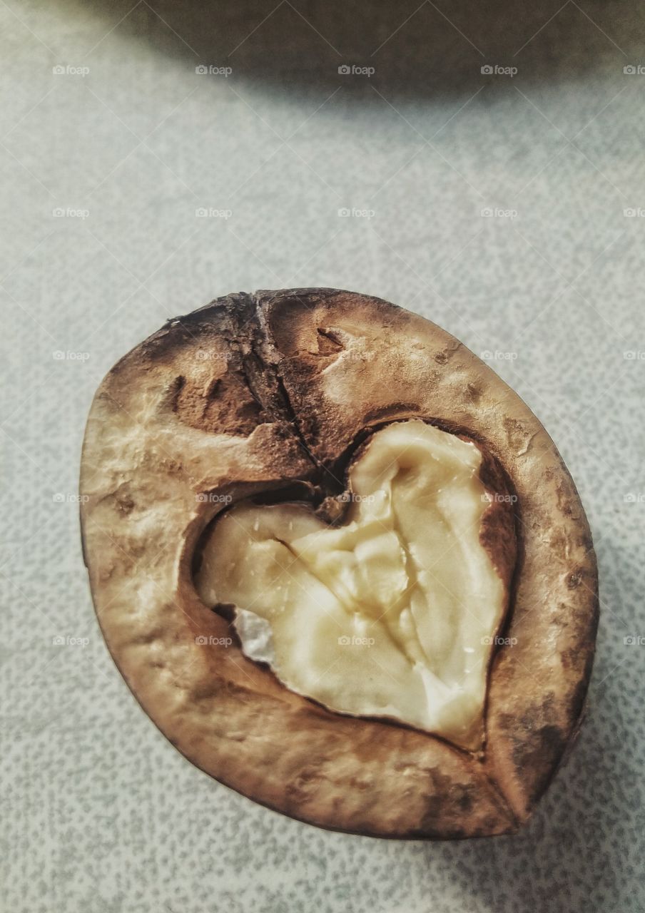 walnut. heart. aesthetic.