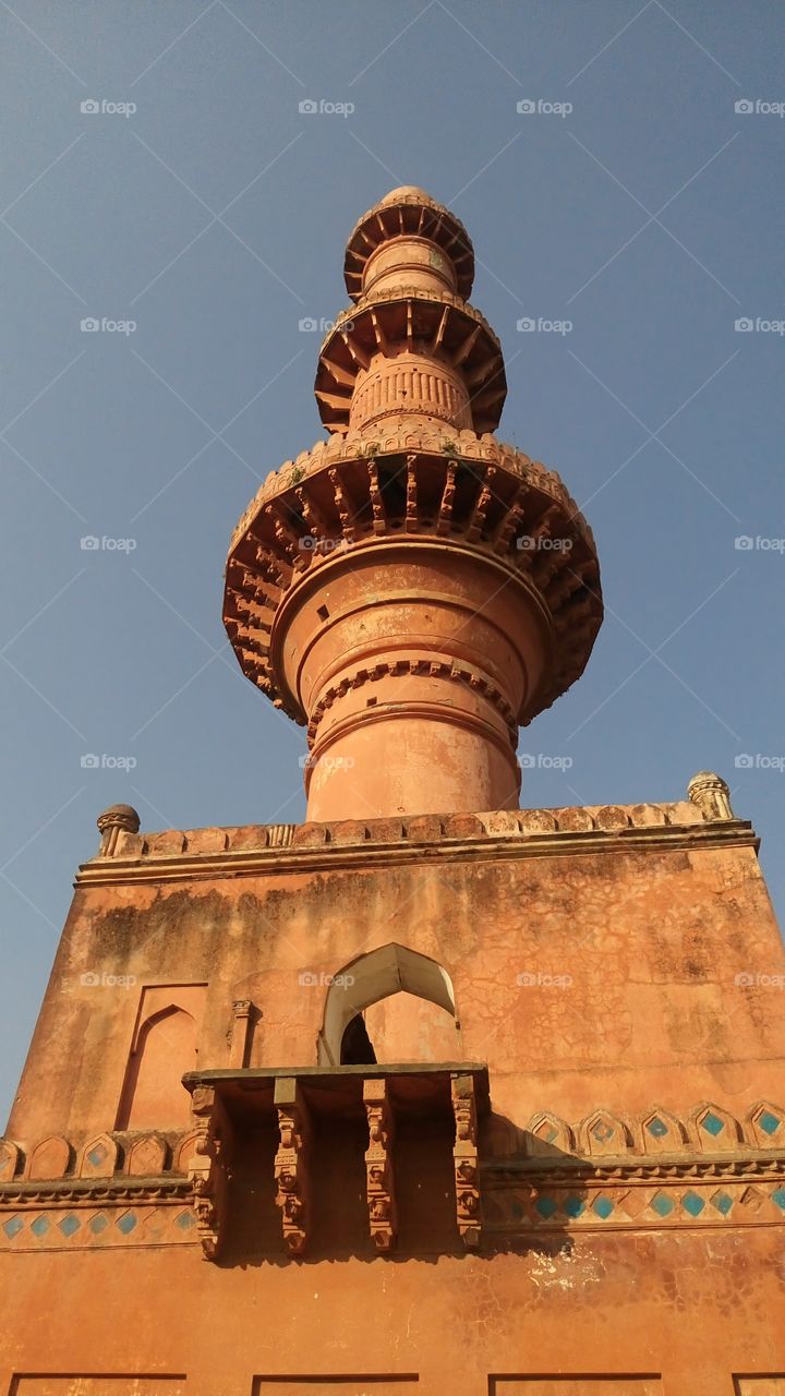 minaret in Devgiri fort in aurangabad maharashtra India this fort built in 11th century built by yadavs