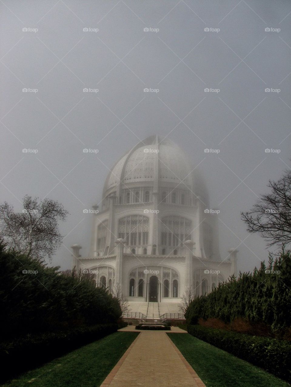 Temple in Fog
