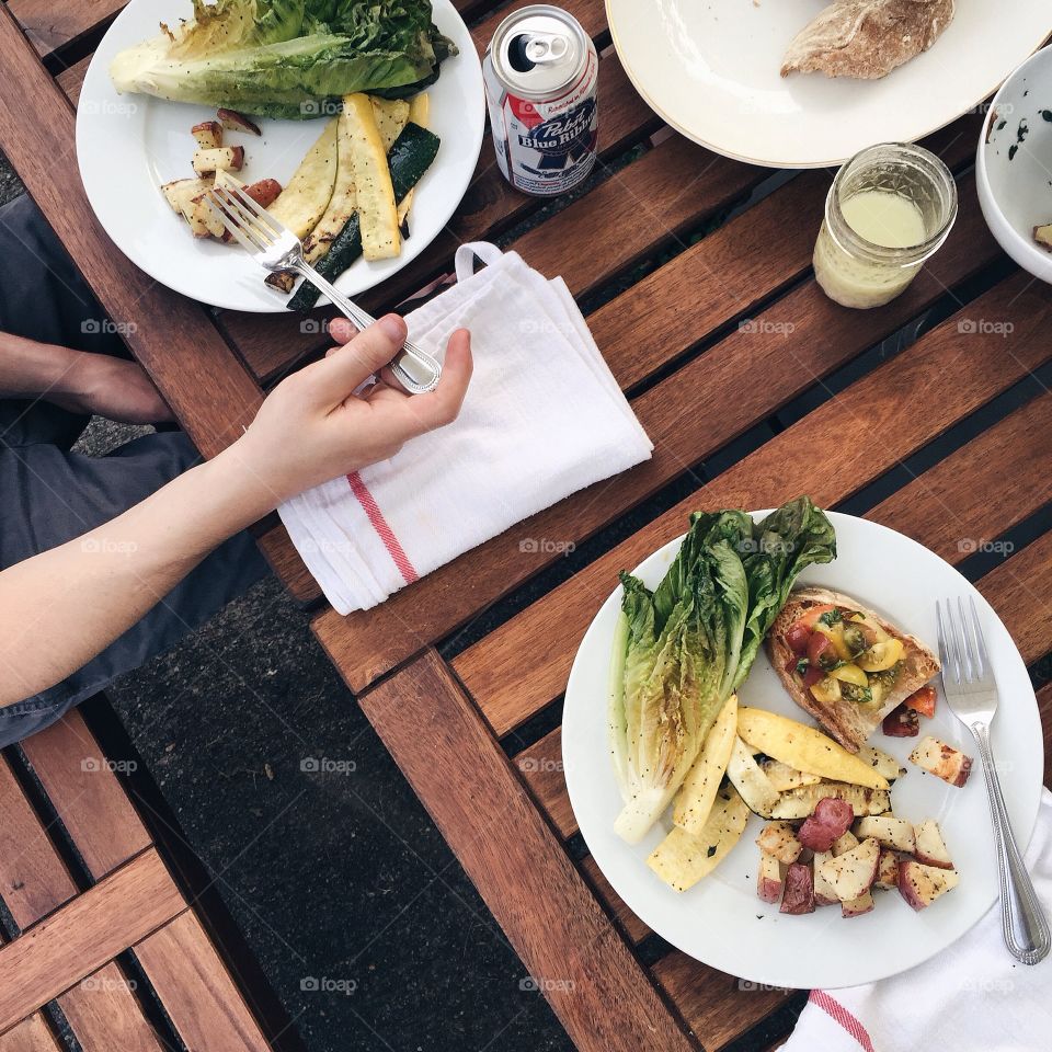 Summer Dinner. Nothing beats an outside dinner with friends and locally sourced food. 