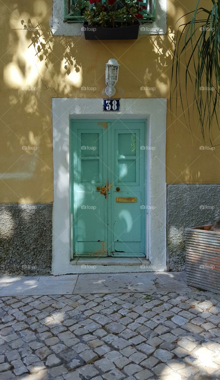 Old door in Lisbon