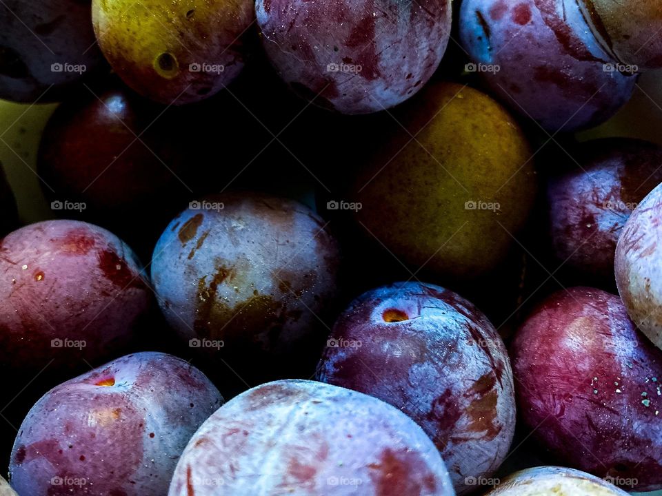 fresh plums