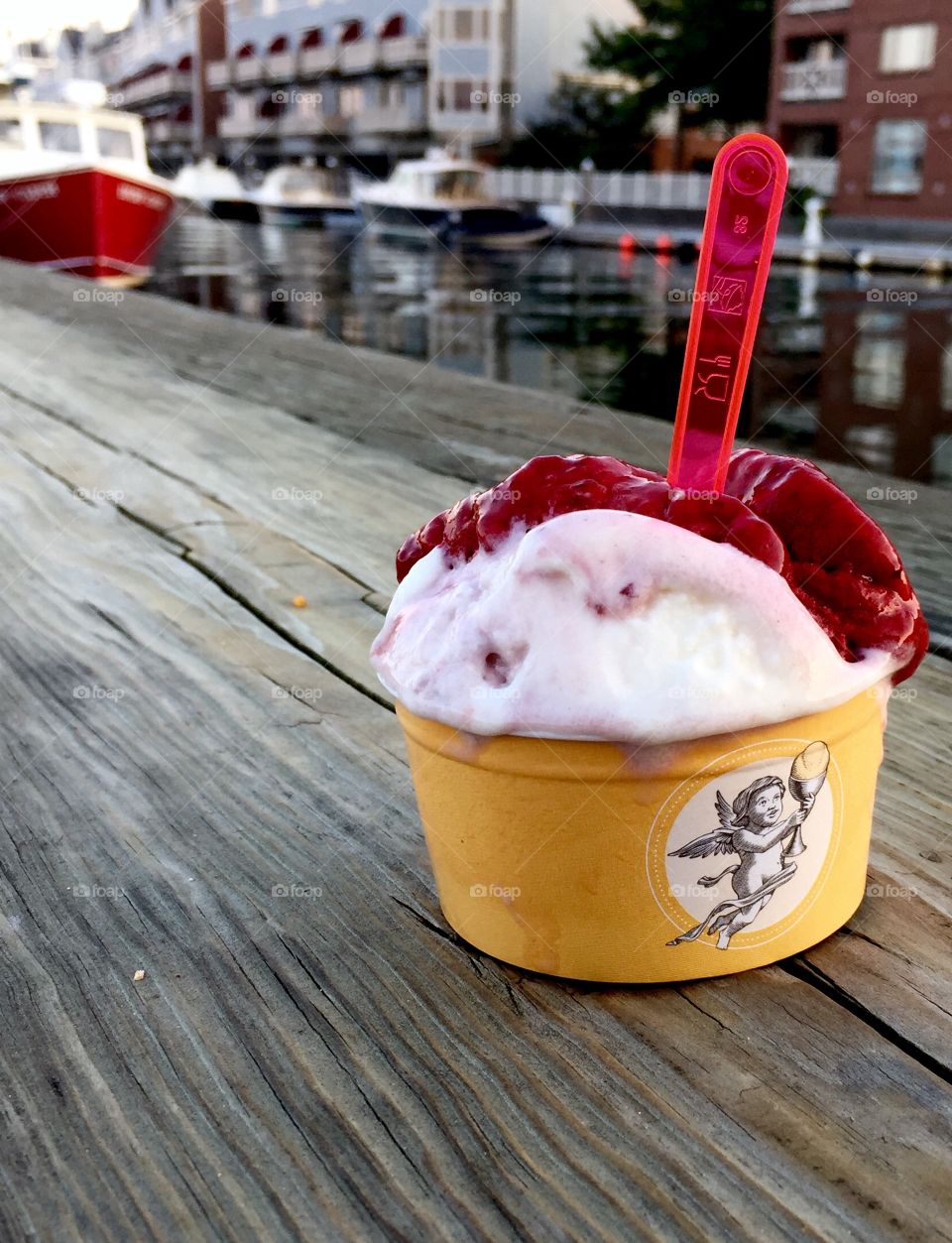 Nice day for a gelato on the waterfront 
