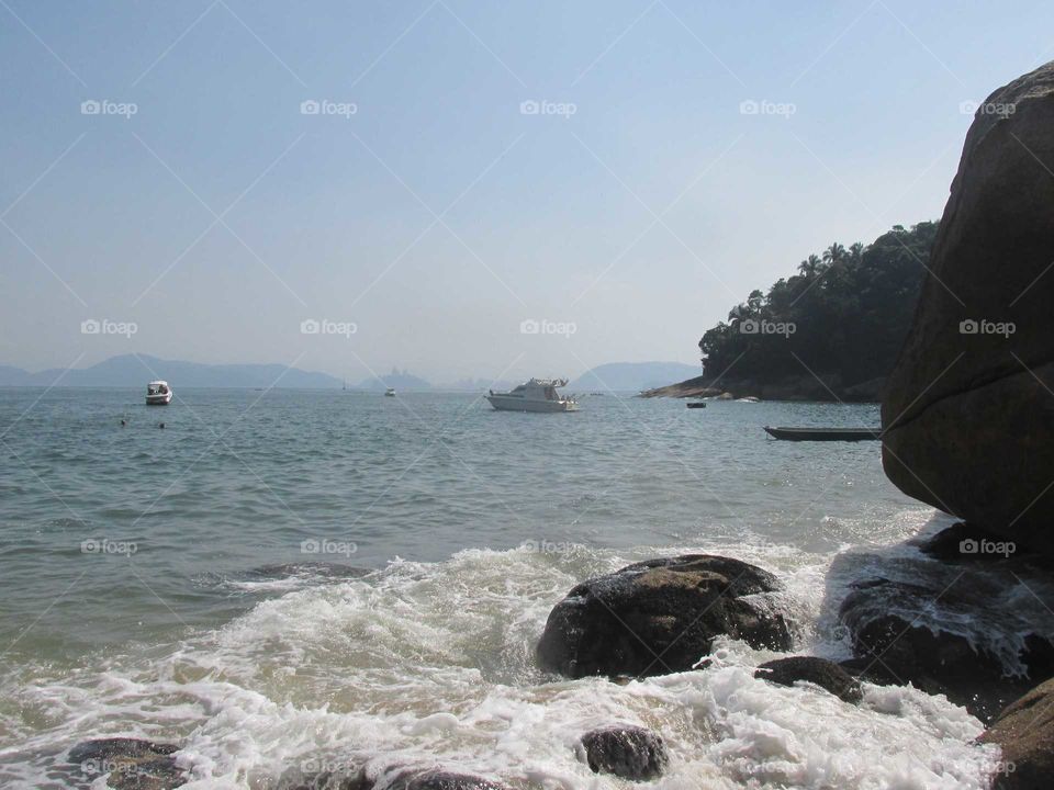 praia do Sangava no litoral Paulista